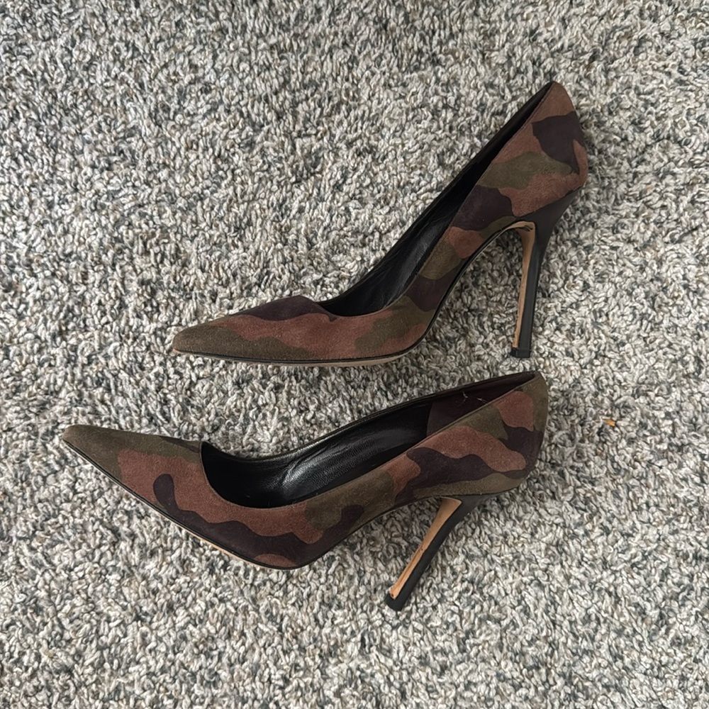 Manolo Blahnik Camouflage Heels